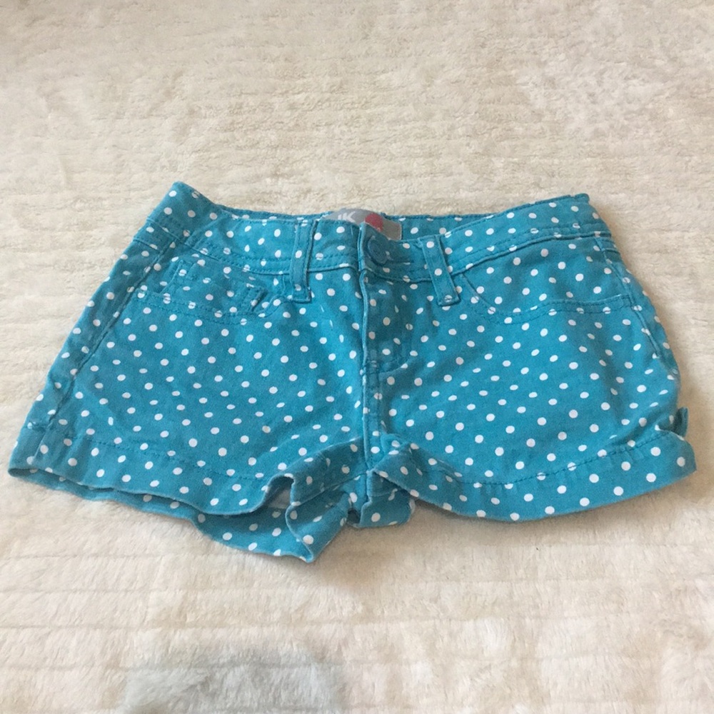 💥🔥👑Jk indigo shorts Blue with white polka dots